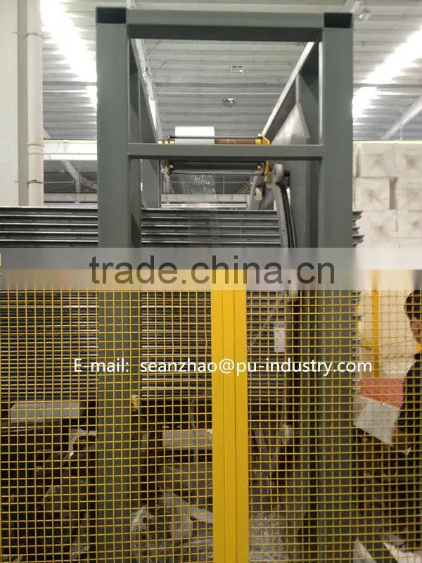 continuous color steel polyurethane sandwich panel production line