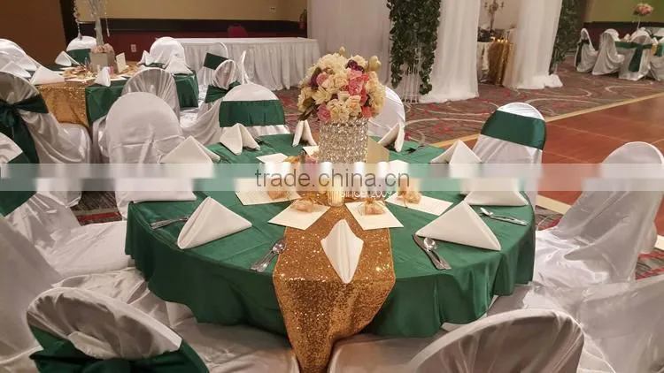 Gold sequin embroidery Christmas table runner