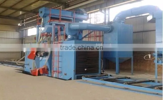 Roller conveyor steel profile shot blasting machines