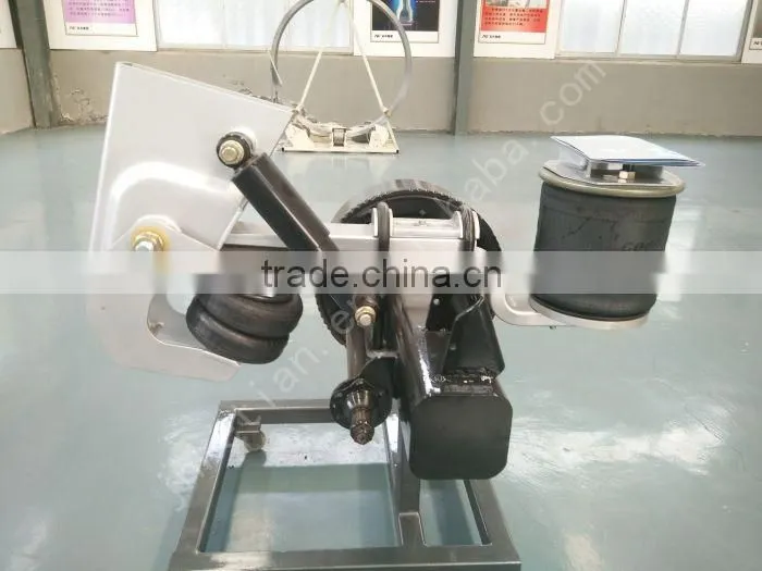 Semi trailer air bag suspension systems with lifting part