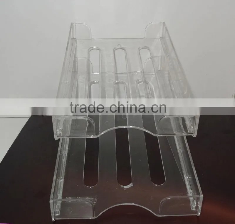 2-layer plastic storage rack / plastic shelf