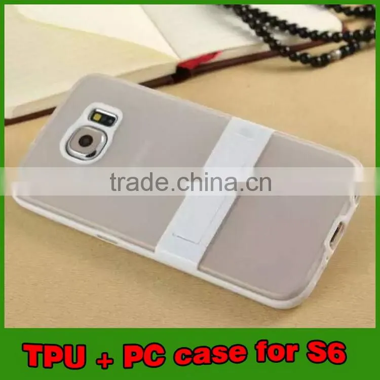 Customized promotional tpu and pc case for samsung s6