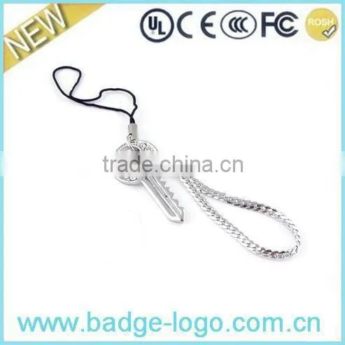 promotional black metal keychain