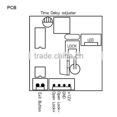 Single door electric magnet lock with time delay function 300KG/700LBS