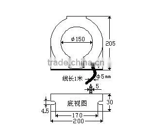 Zero current transformer