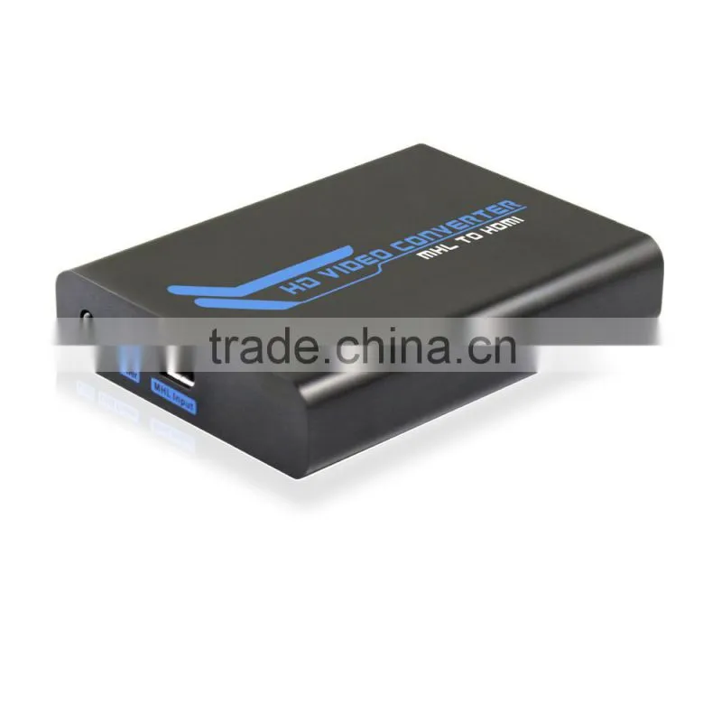 Cost-efficient Plastic Housing MHL To HDMI 1080P Mini Converter supports RCP