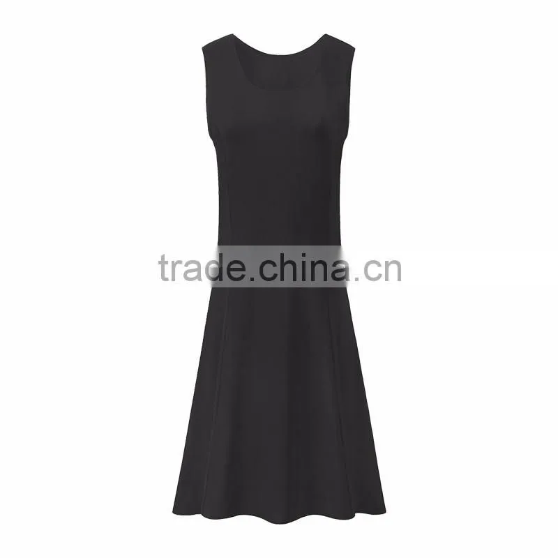 Temperament women sleeveless posed even accept waist beach dress printing garment dress dress tide