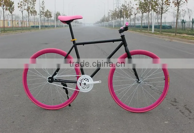 46cm fixed gear bicycle can freely try to meet customer requirements color standard high carbon steel bike