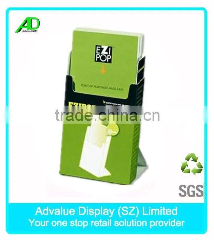 Cardboard Brochure holder , cardboard counter display brochure holder