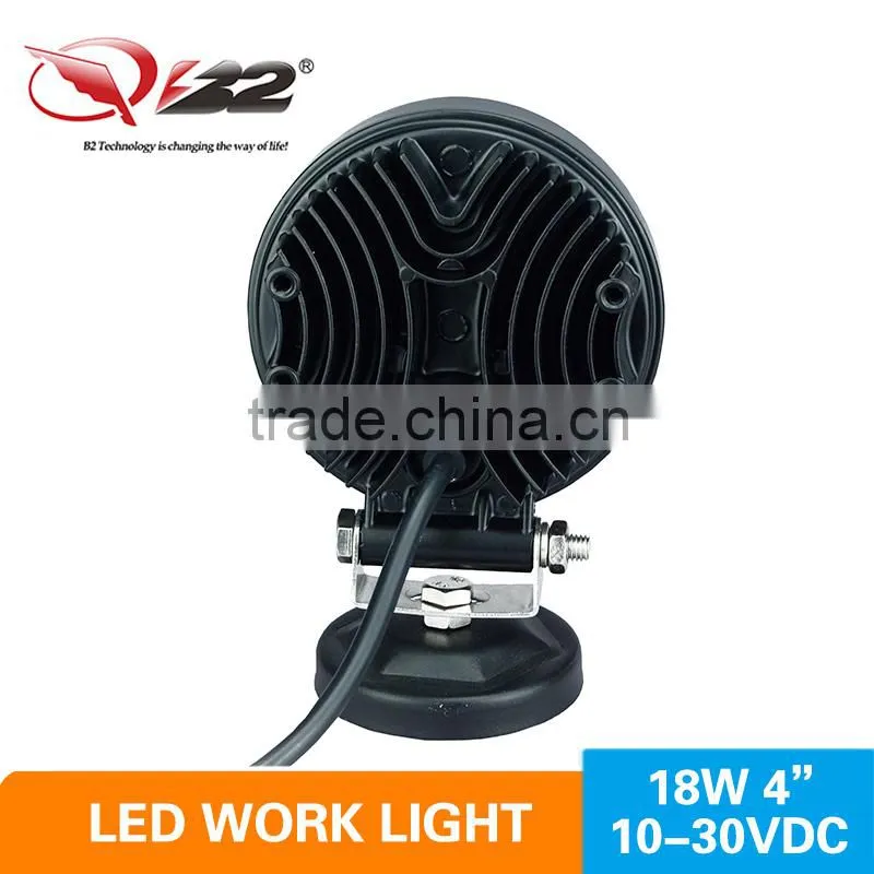 Professional 18w led work light round bus tail light