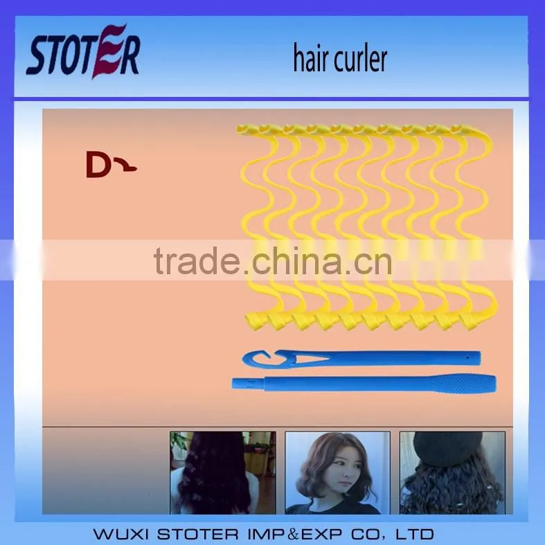 Easy hair roller plastic hair roller