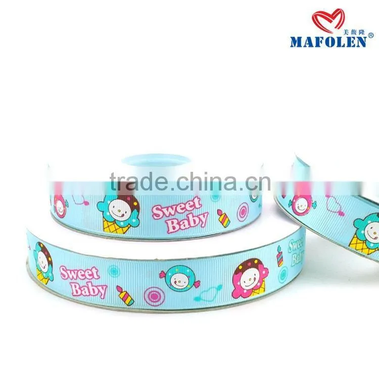 3 inch custom printed cartoon character grosgrain ribbon for sale