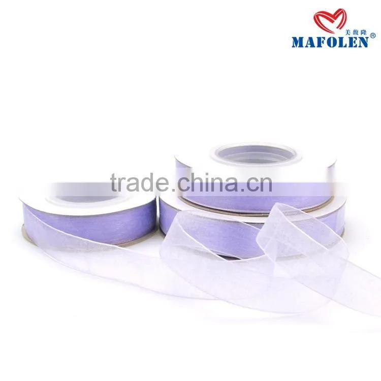 hot sale garment accessories blue natural ribbon