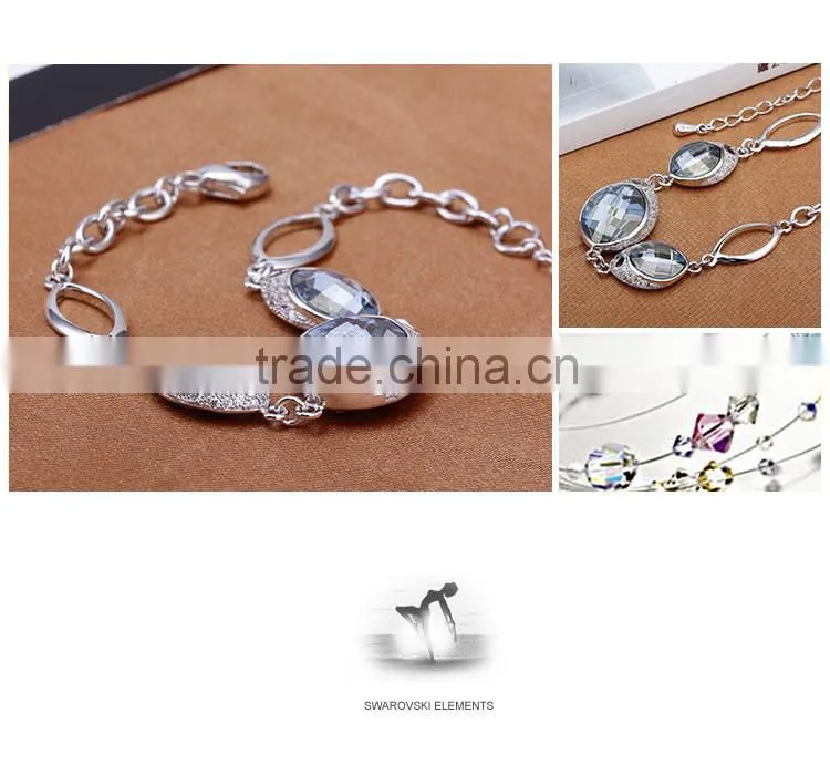 NEW Wholesales 925 silver bracelet Crystal Y5007