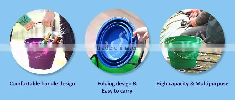 Kitchenware Fashion Design Durable Silicone Mop pail for Cleaning
