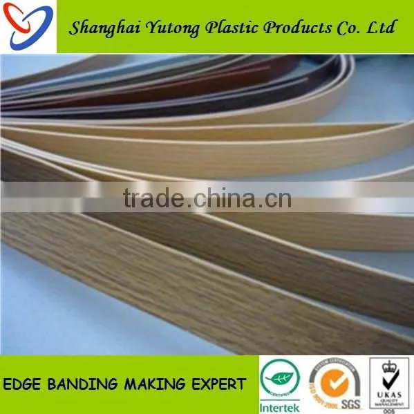 best grade plastic edge banding in pvc for construction decorative materials