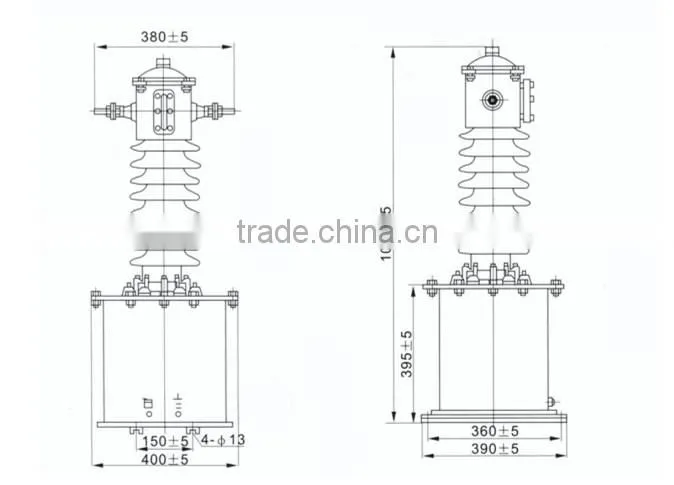 LJW(D)1-35 OUTDOOR AND INDOOR TYPE CURRENT TRANSFORMER FROM YUEQING