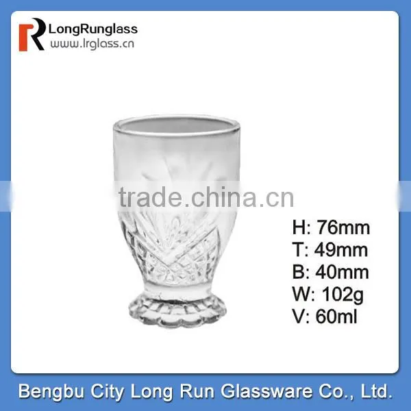LongRun 50ml small charming Eco-friendly shot glass drinking wine glass cup for bar use