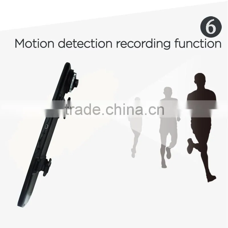G-sensor motion detect Rearview mirror car camera