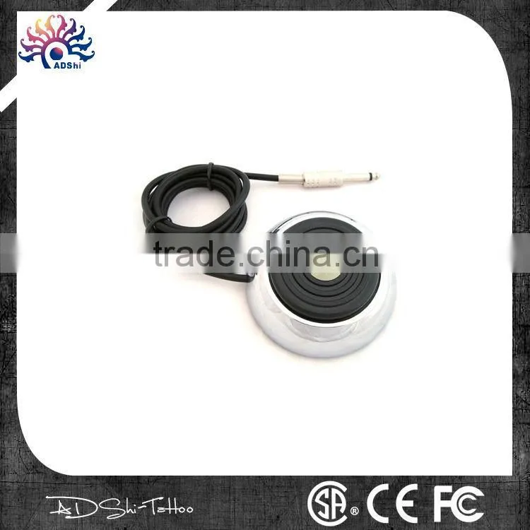 Classical Chinese style 360 round Ying-Yang tattoo foot pedal with long wire plug