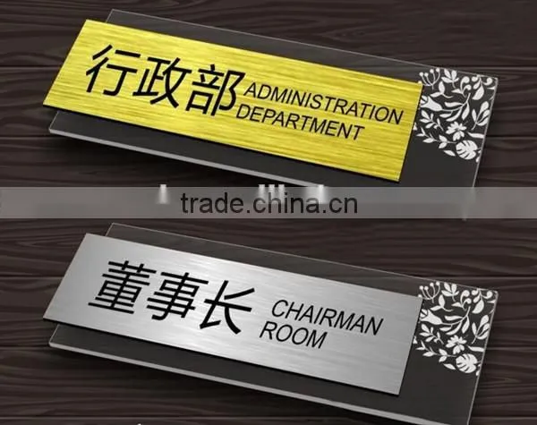 Elegant eco-friendly plastic material acrylic sign