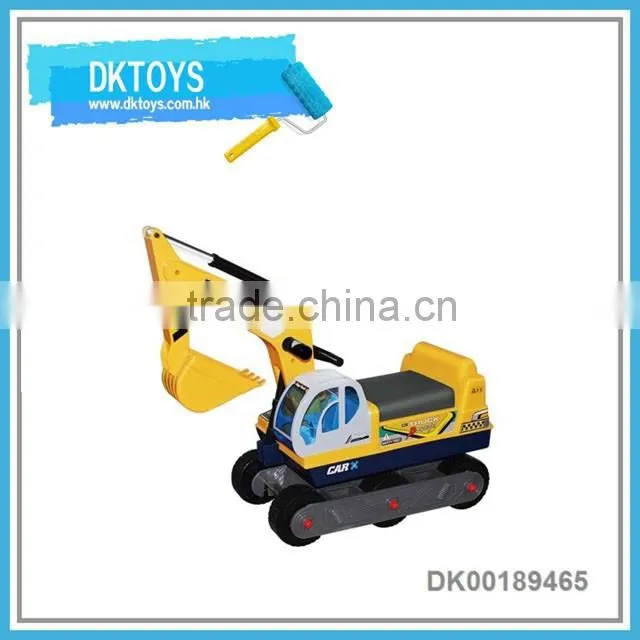 Cool design funny slide ride on car excavator type