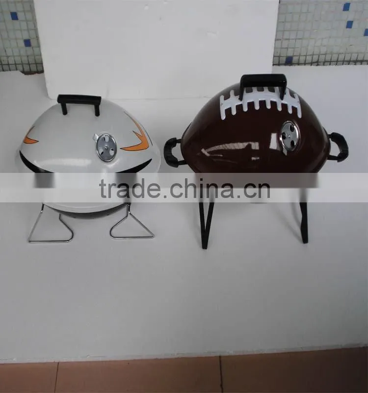 Unique kids bbq grill with football helmet design