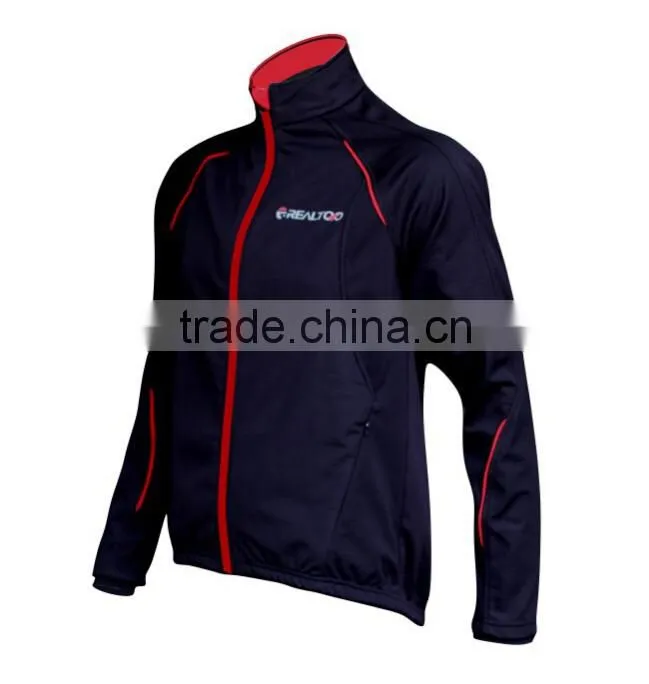2015 cheap China Fashion Long Sleeve windproof Cycling Clothing sportswear with fleece for winter Wholesale