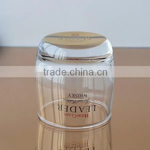 Round whisky glass cup with thick bottom
