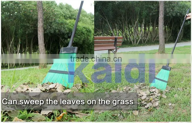 Long handle glass leaf broom