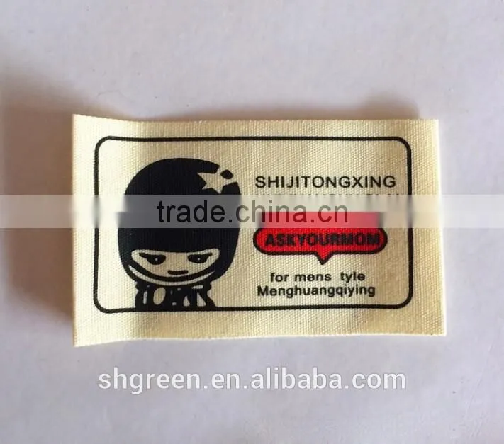 Non-toxic cotton printing label,washing cotton tags