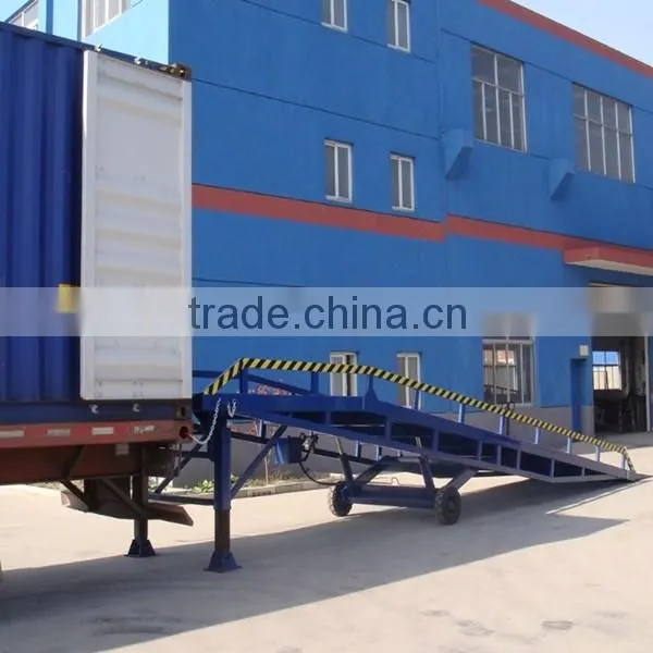 12 ton adjustable loading dock ramps/warehouse hydraulic container yard levellers