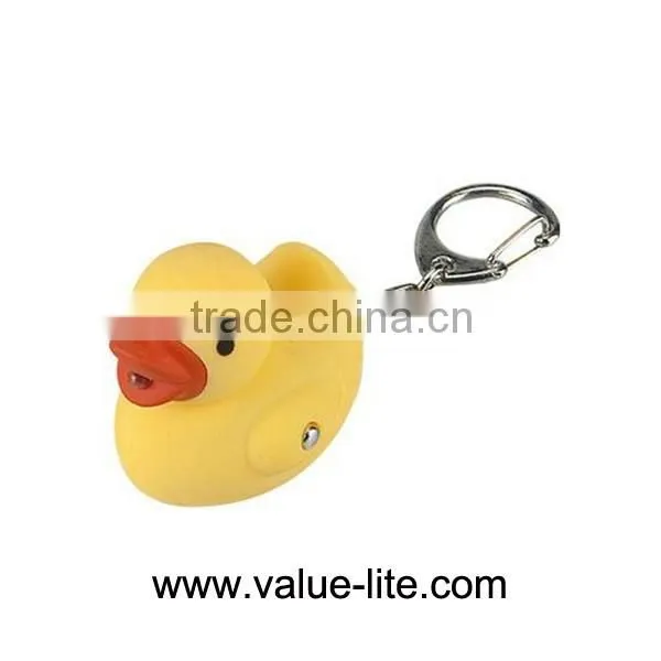 Best sale plastic led keychain light with sound button cell