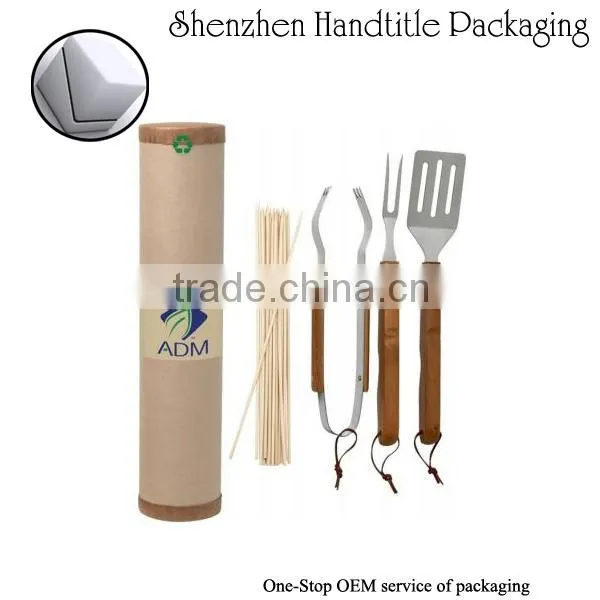ECO cylinder paper whisk packaging box with OEM design