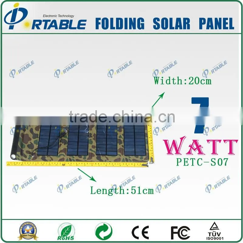 7W solar chargers for athletes desert for emergency charging