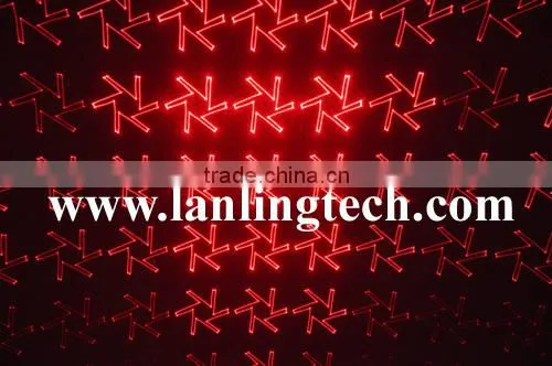 Red animation twinkling laser Disco/DJ show lighting