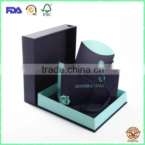 Factory supply Custom Printed Jewelry box , luxury cardboard Jewelry Box