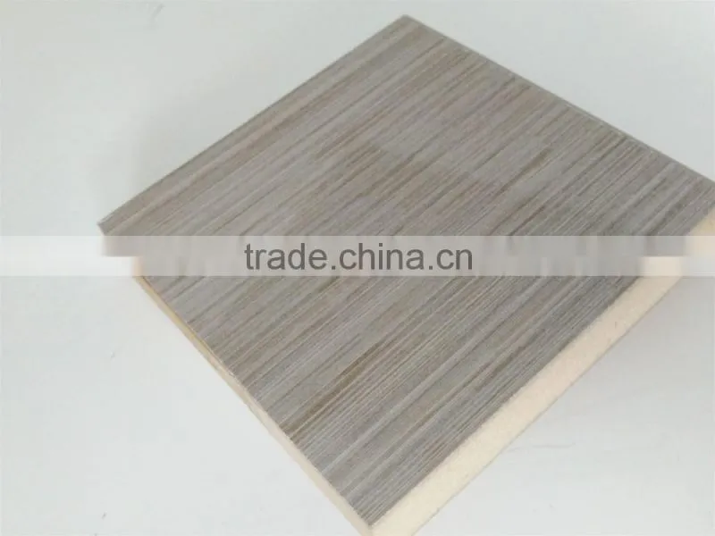Wood grain color uv mdf board for kitchens ST-T9001