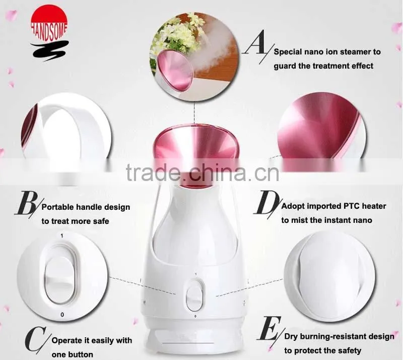 2015 hot sale personal home sue portable face steamer