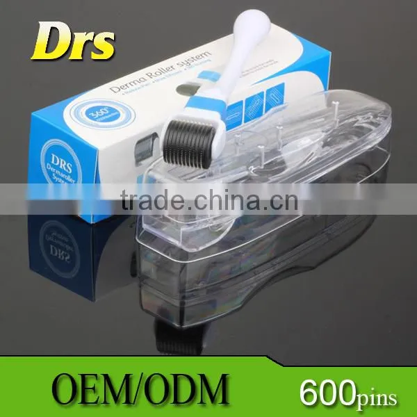 600 Needle Skin Roller 360 Degree Rotatable Handle Derma roller System 1.5MM