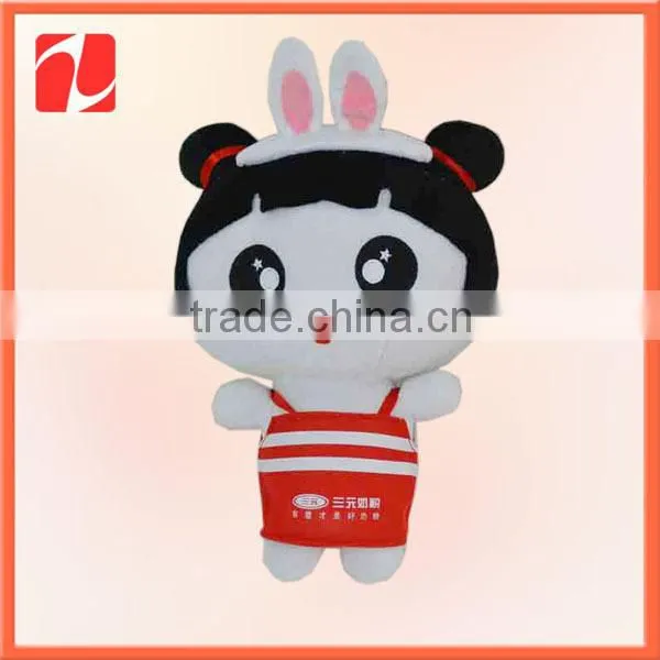 Factory direct sale Brown Plush Bear Toy with Scarf clothing