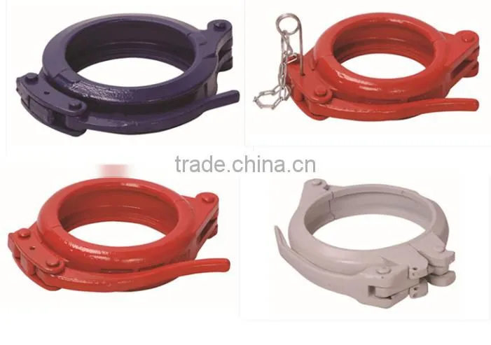 concrete pump pipe snap coupling clamp