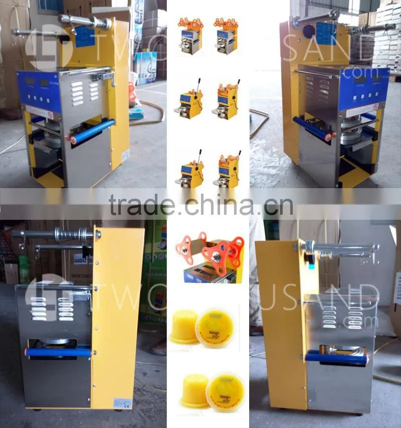 2017 Great Quality Sealing Machine for Aluminum Foil Cup for Complete Details, CE, 300~500 Cups / Hour, 75 &95 MM