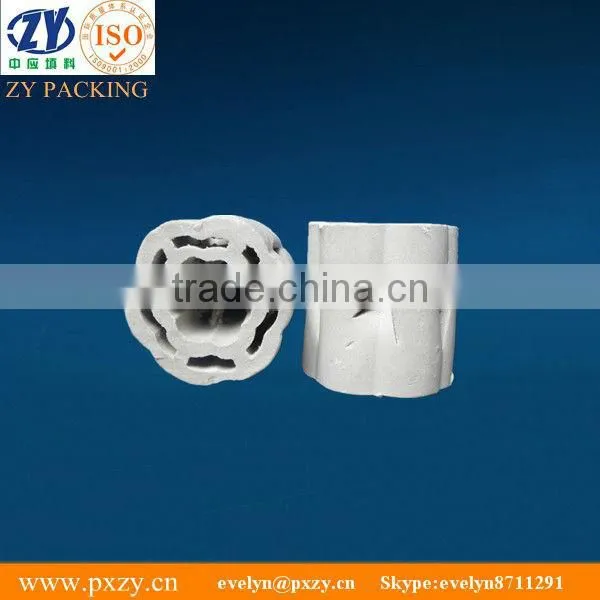 2" inch ceramic random tower packing media wheel ring