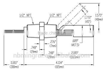 Plastic Horizontal Mounted Float Level Sensor