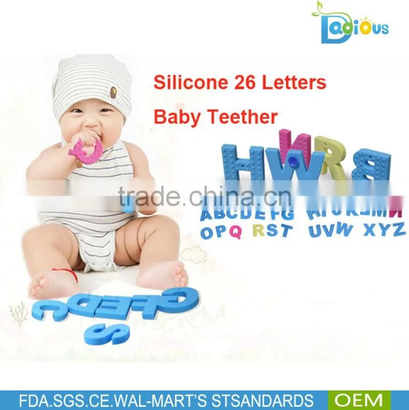 OEM Service BPA Free Food Grade Silicone teething toys Baby Teething Necklace Wholesale