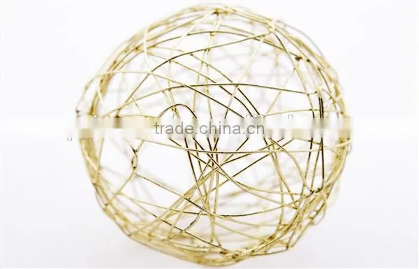 rattan colored christmas ball