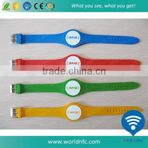 ISO14443A 13.56MHz Waterproof Ultralight NFC Vinyl Wristband