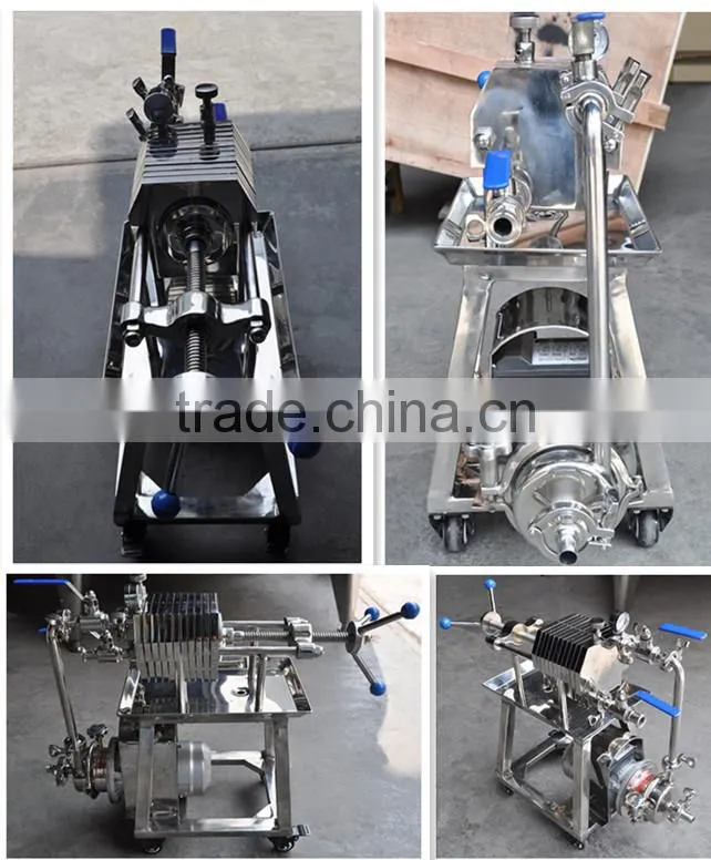 Plate and frame filter press machine, stainless steel frame filter