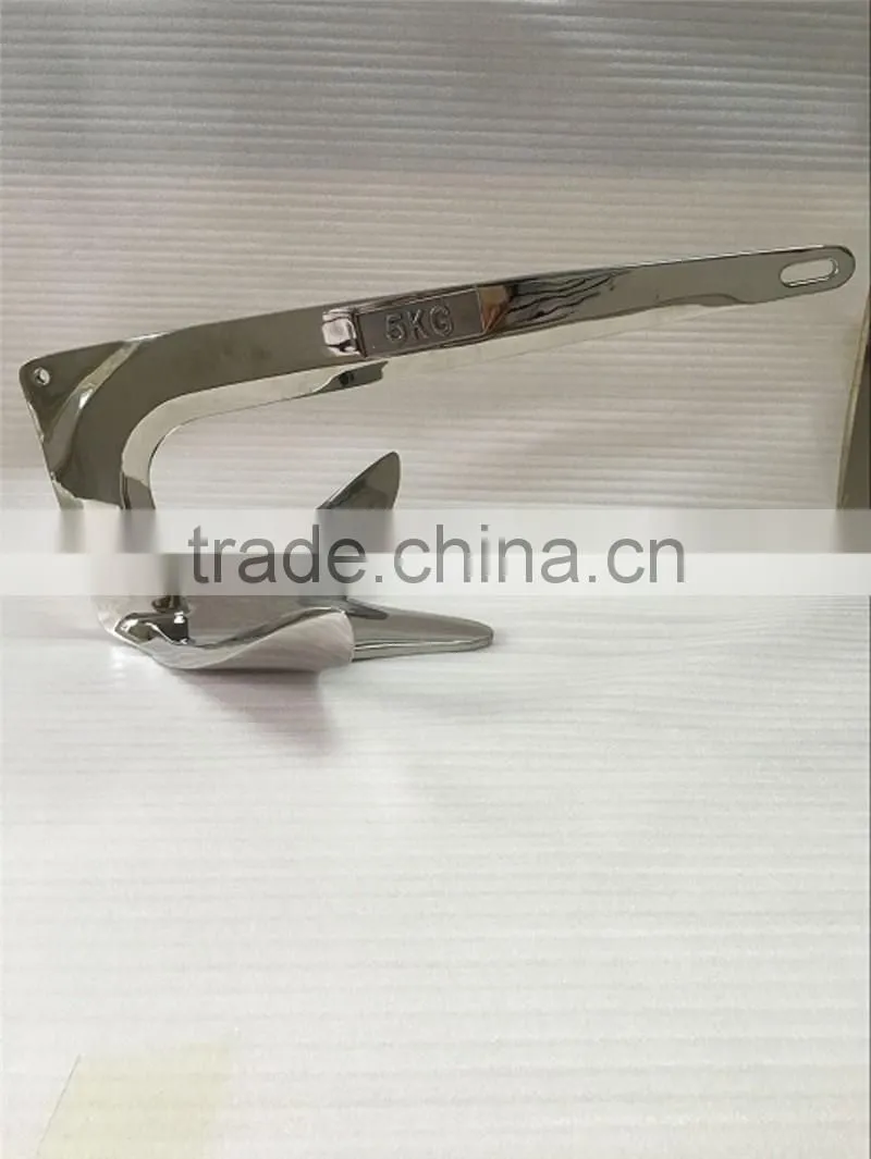 Stainless steel investment casting A Bruce anchor